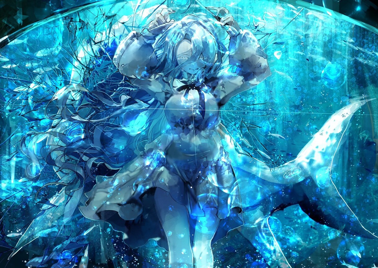 透明感のあるオリジナルイラスト制作をします ◆表紙、挿絵等幅広く承ります。 イメージ1