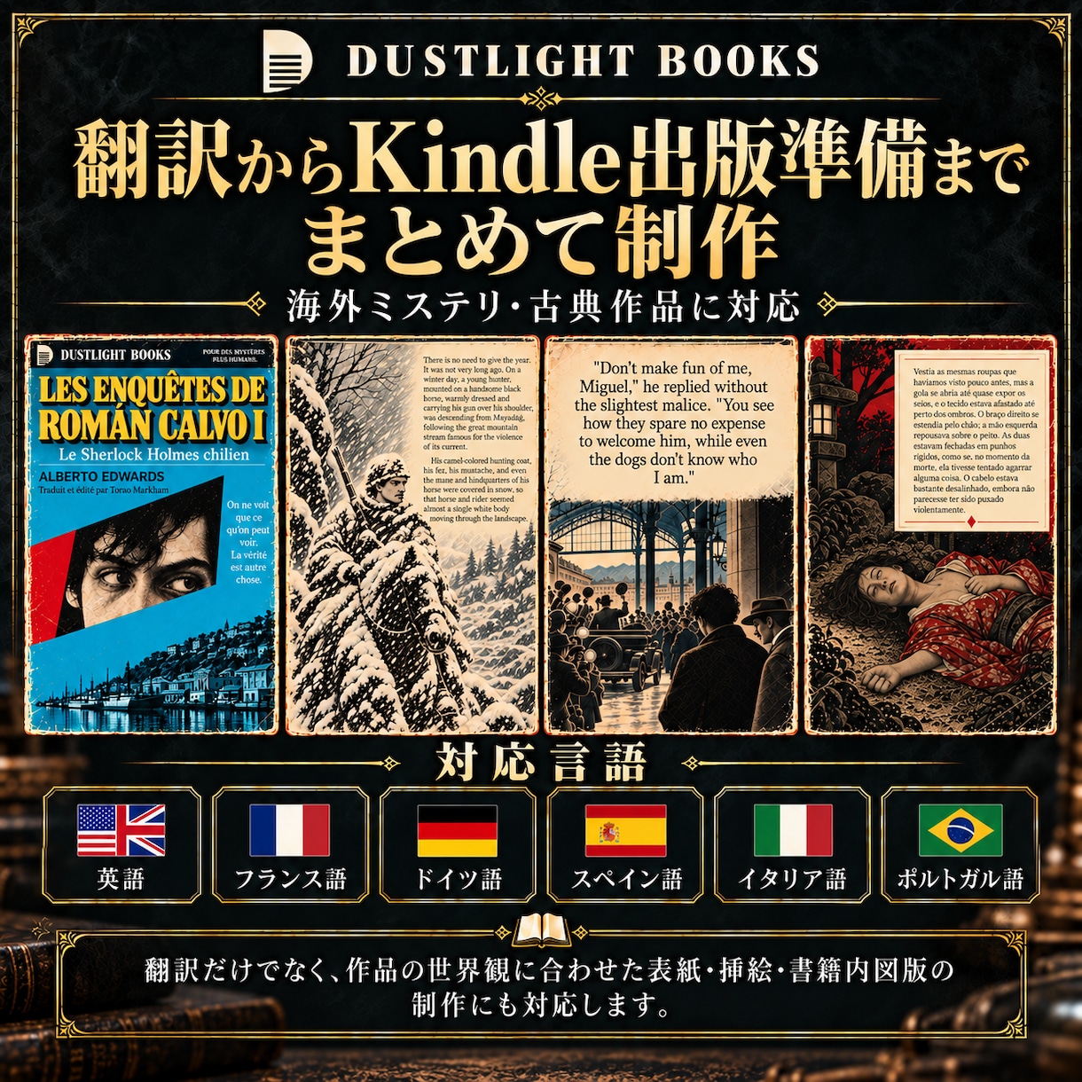 Kindle出版用に翻訳からEPUBまで制作します 翻訳・表紙・奥付・EPUBまで一括制作 イメージ5
