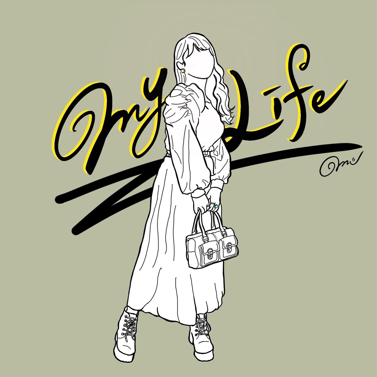 線と文字で韓国風イラスト描きます 様々な用途に合わせてあなただけのイラスト！ イメージ2