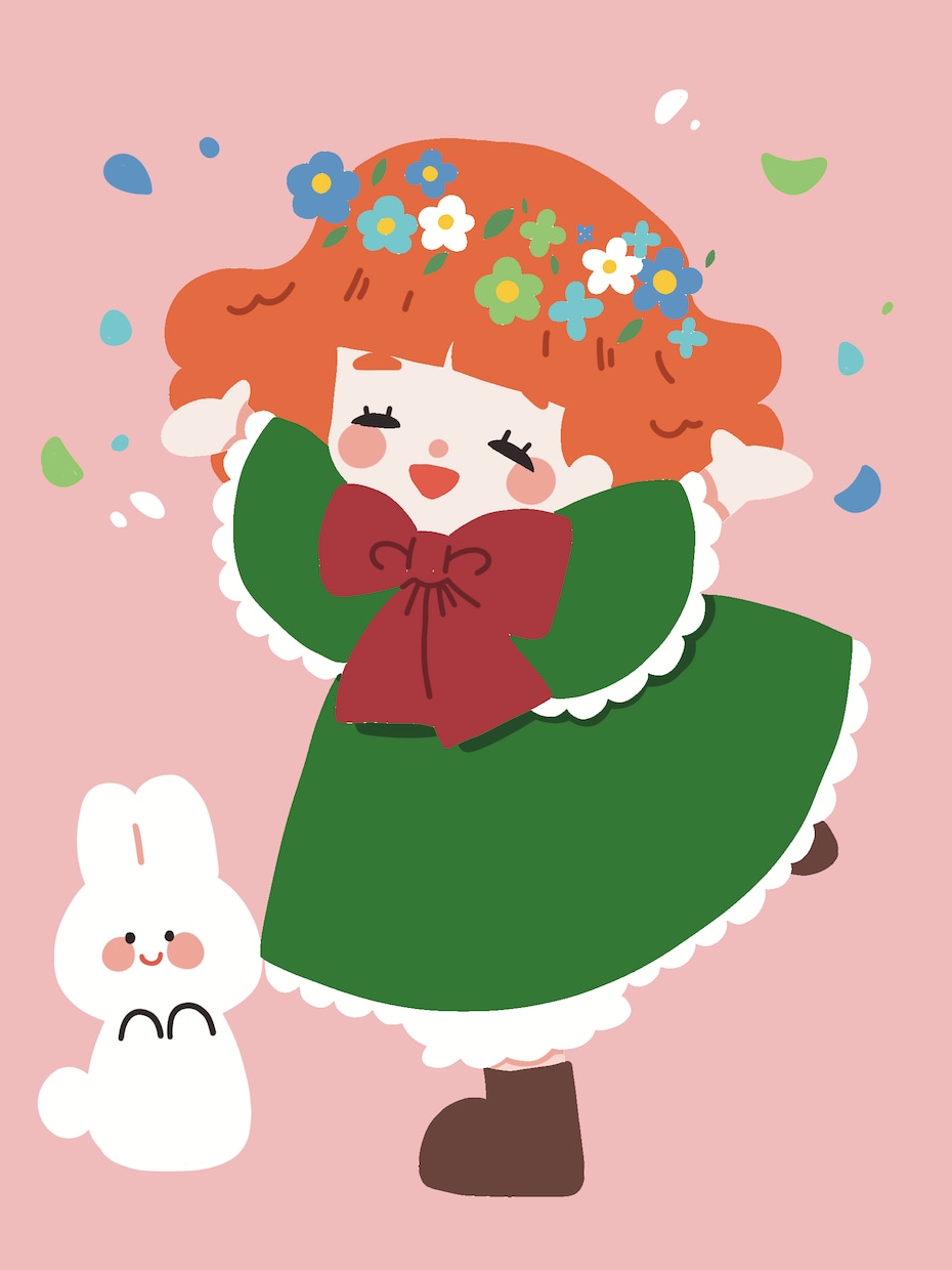 ふんわりイラスト3点セット描きます アイコンや挿絵などでイラストをお探しの方 イメージ4