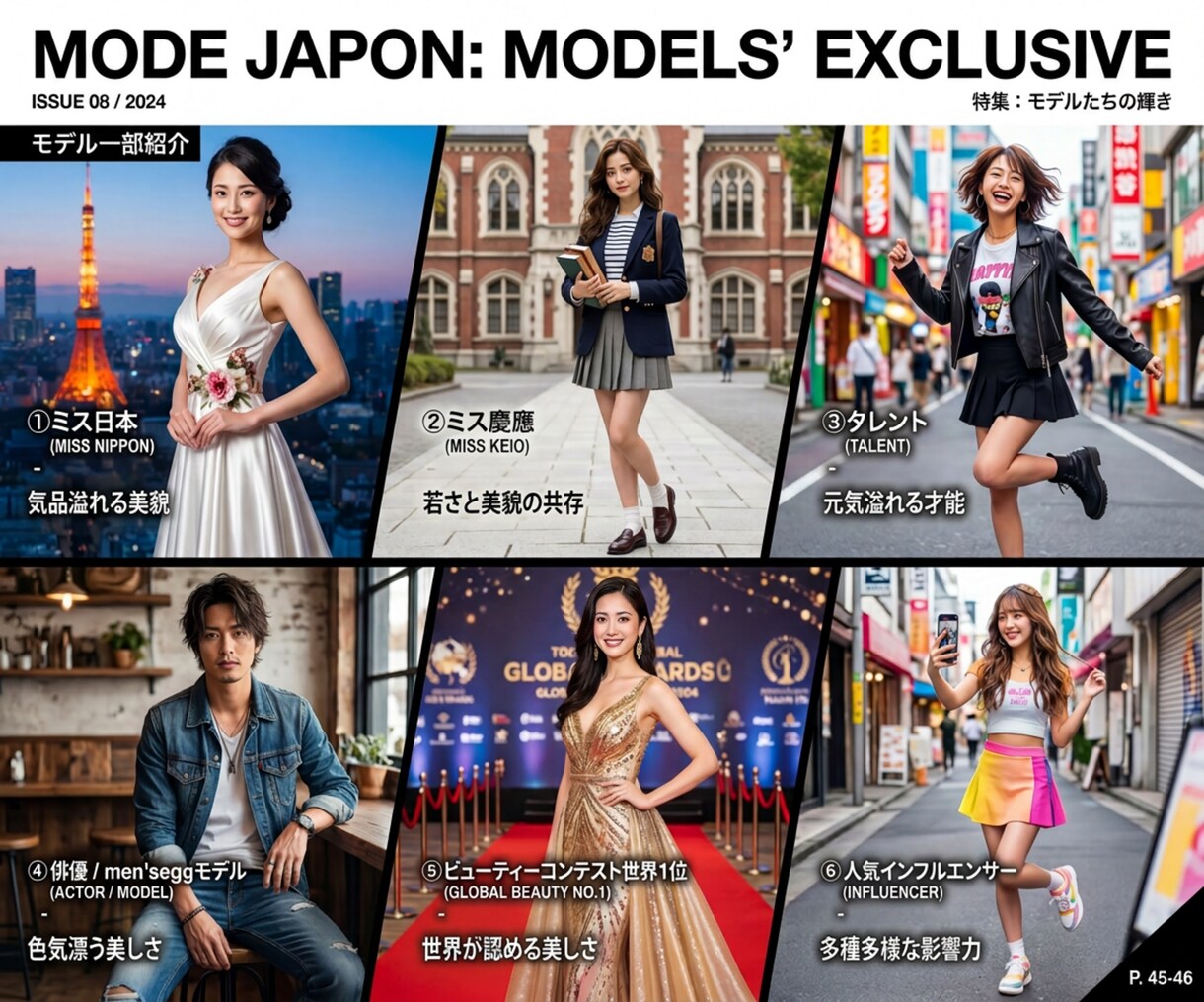 多種多様な芸能人を様々な用途でキャスティングします モデル/タレント/アイドル/芸人ご要望にあわせキャスティング イメージ3