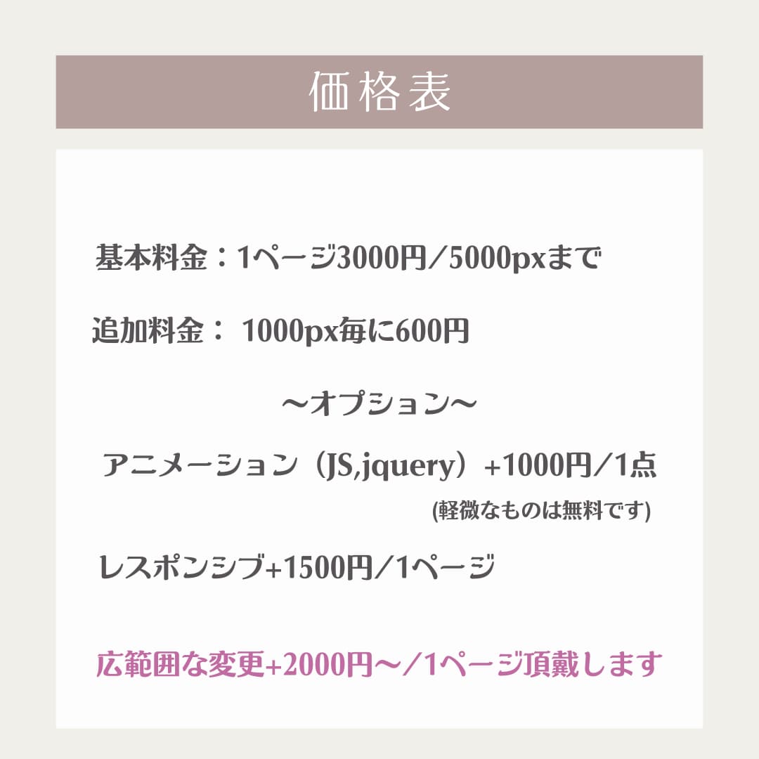 LPコーディング承ります 親切・丁寧・全力な対応をお約束します イメージ2