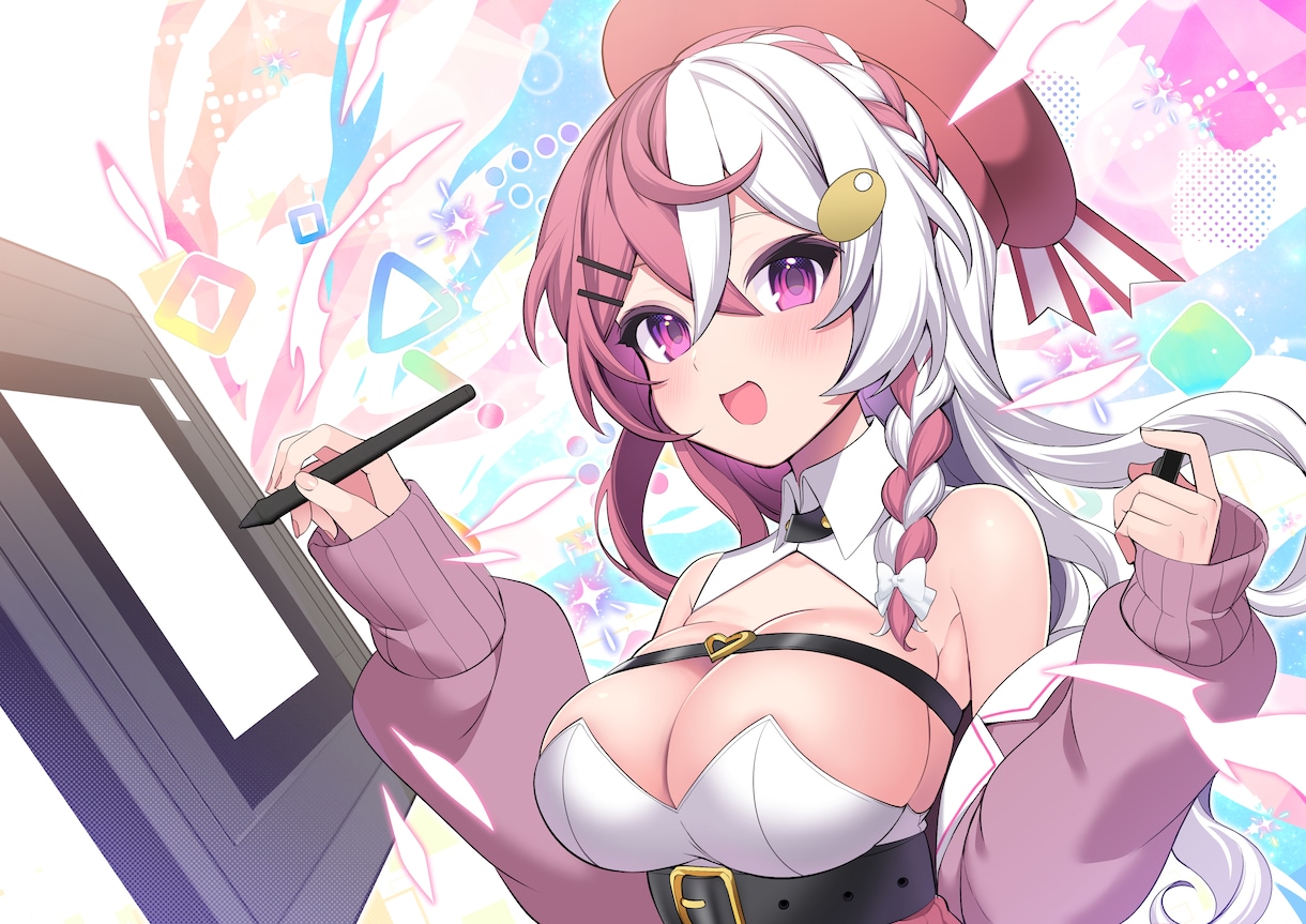 イラスト制作します イラスト全般/高彩度でかわいい女の子お描きします！ イメージ2