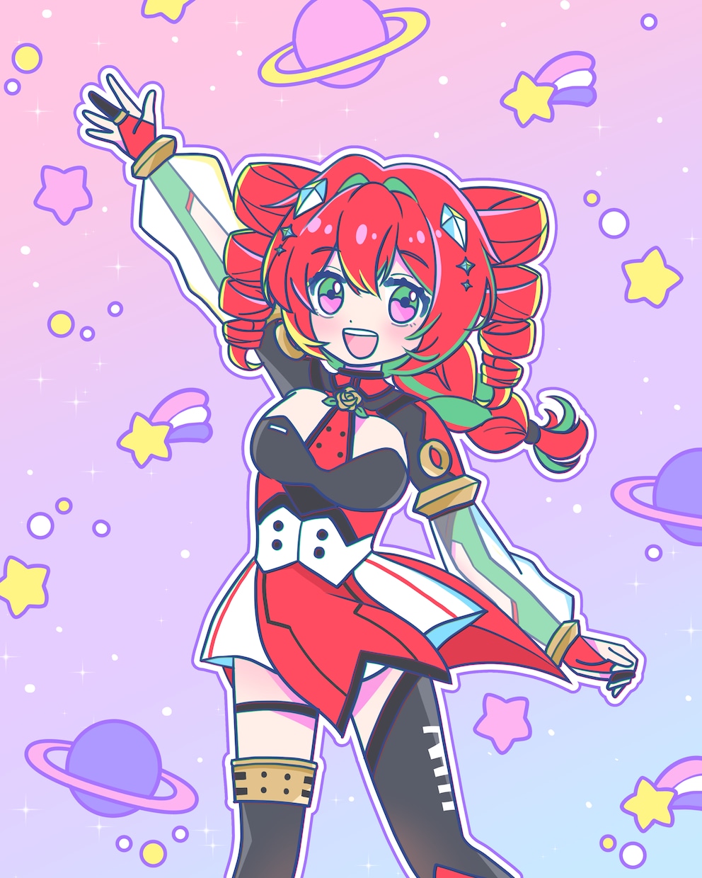 かわいい女の子や男の子のイラスト制作します SNS用画像/アイコン/配信活動/似顔絵などに イメージ5