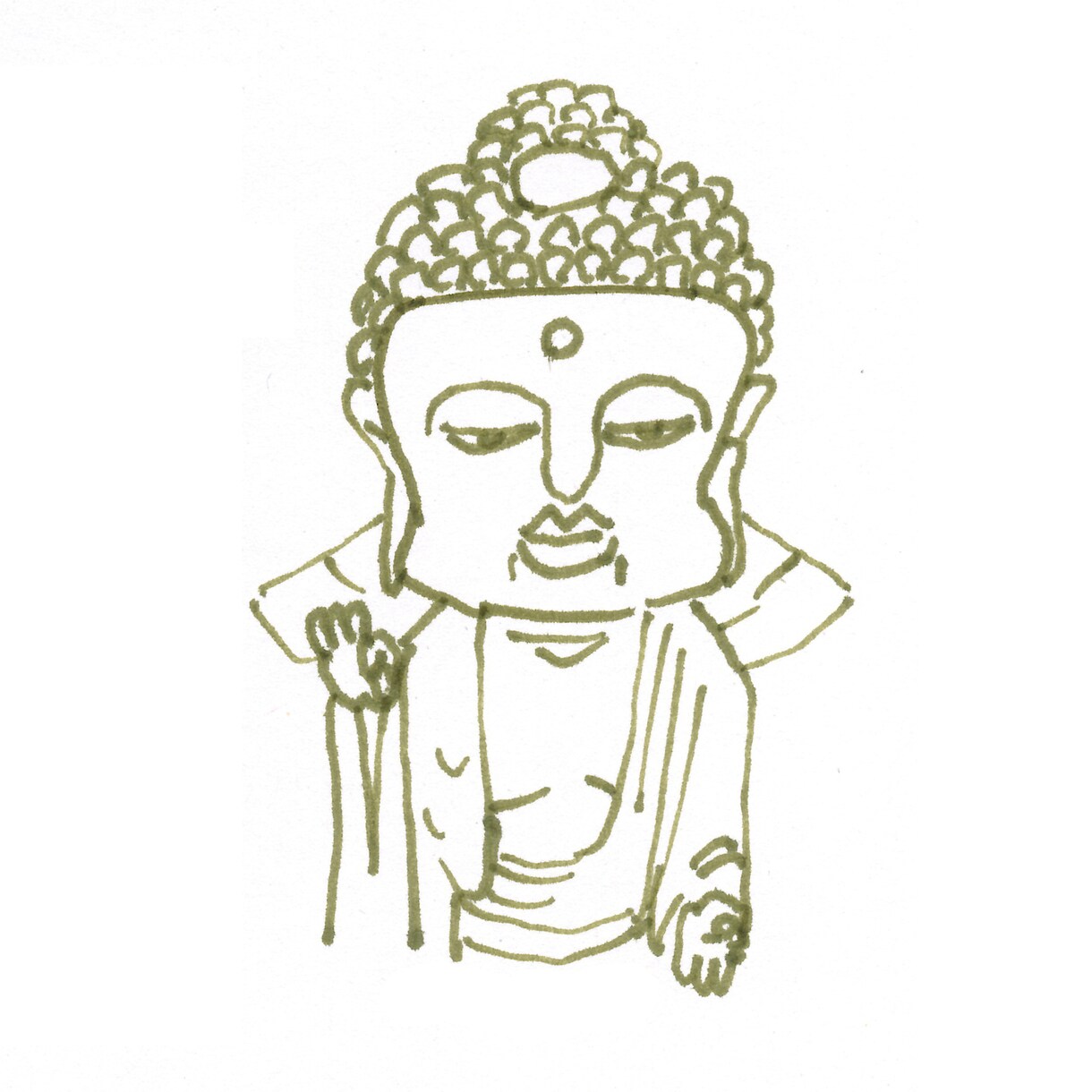 仏像のイラスト、描きます 大仏からお地蔵様まで。お気軽にご相談ください。 イメージ3
