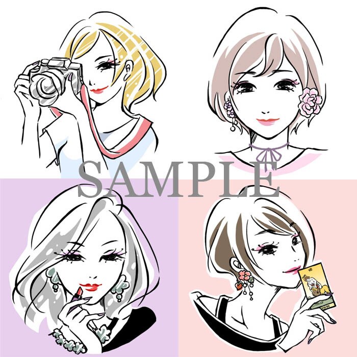 ファッショナブルなアイコン作成致します ファッション雑誌に出てくるようなおしゃれなアイコンです イメージ10