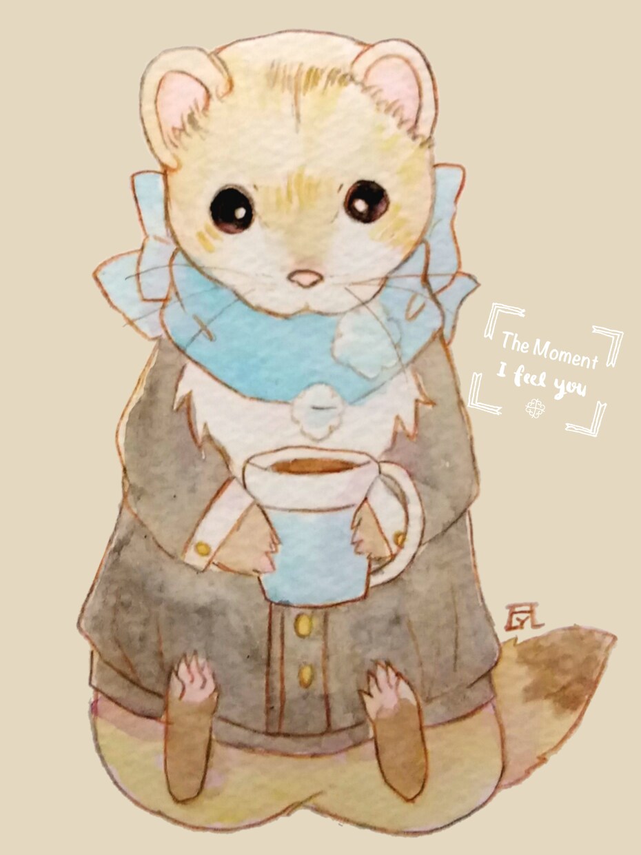フェレットなどの小動物のイラストを受け付けます 可愛いペットや小動物の水彩イラスト依頼を受け付けています。 イメージ3