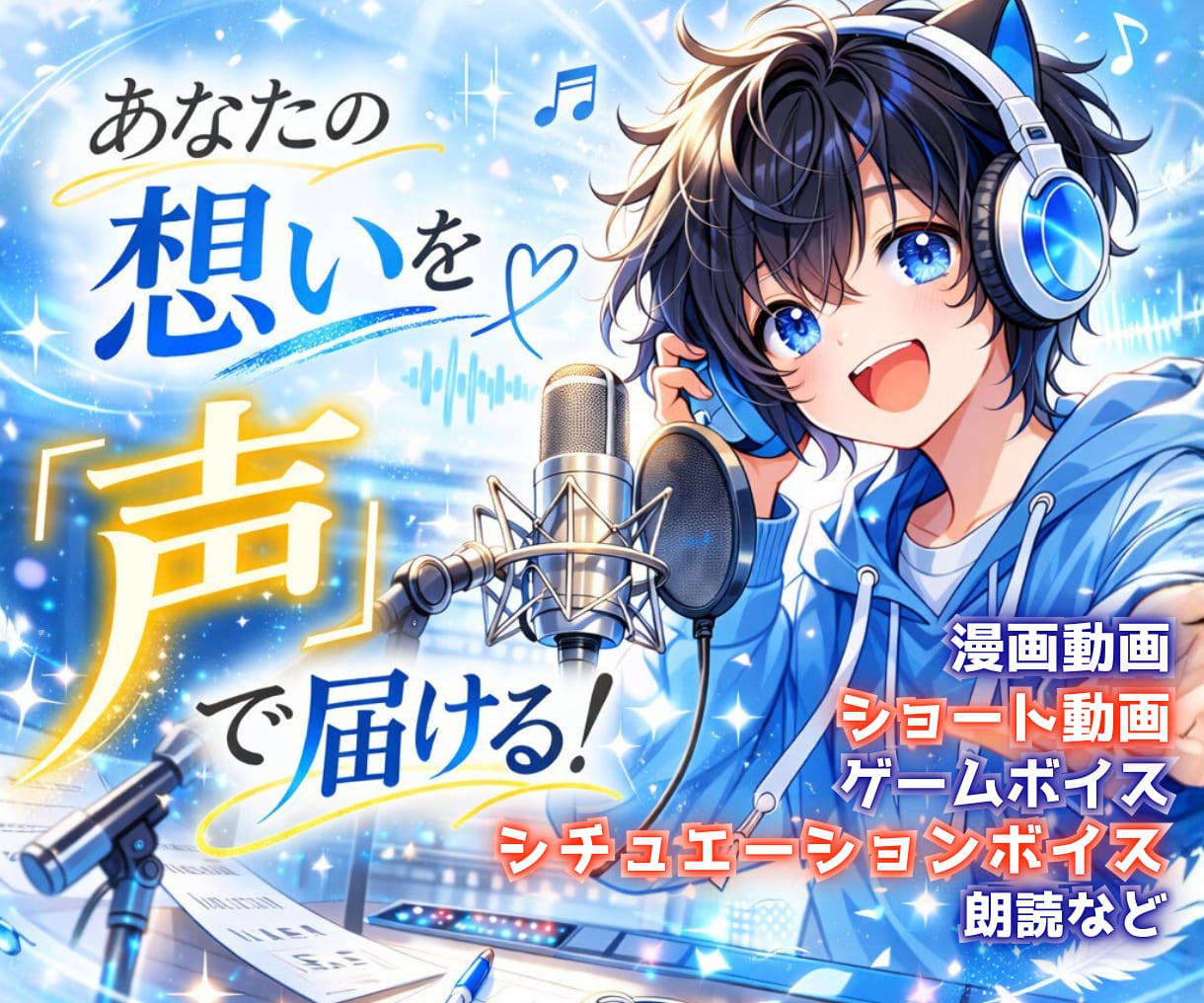 こんな声が欲しい！ご要望に合う声をお届けします イメージが曖昧でも大丈夫｜相談しながら進める安心の宅録声優 イメージ1