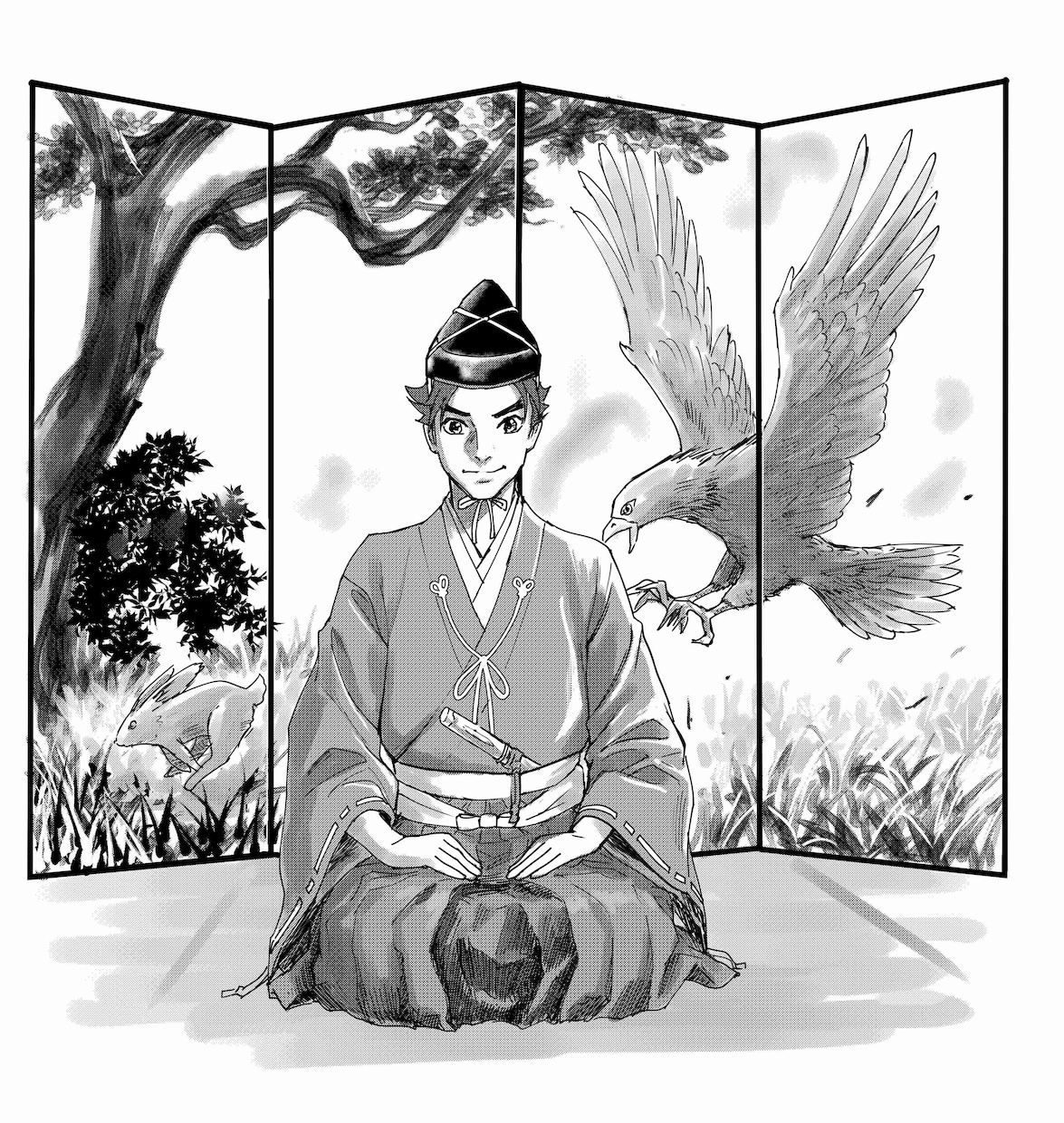 イラスト・挿絵描きます 小説の表紙絵、挿絵。歴史物から現代物まで漫画風に描きます。 イメージ4