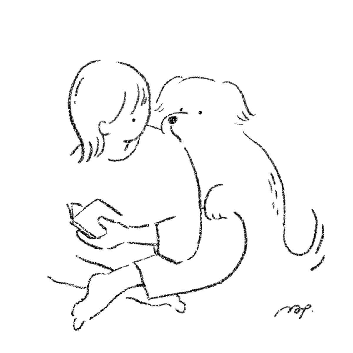 温かみのある線画イラスト描きます 人物、動物、植物、食物など…線画で描きます。商用込み。 イメージ9