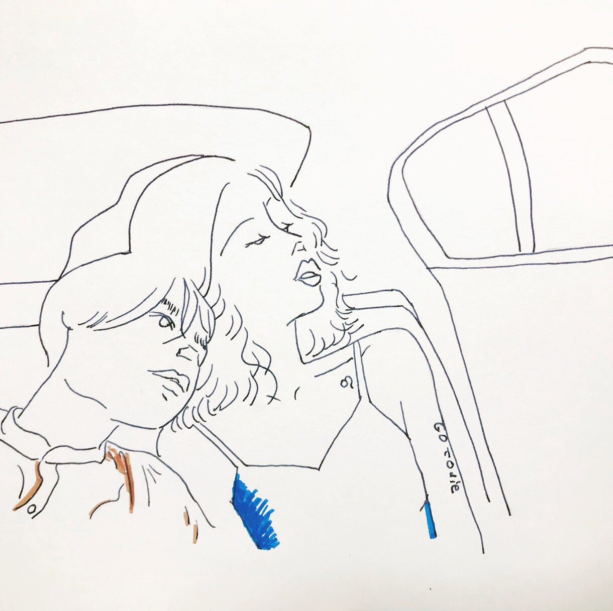 アンニュイ風にあなたの似顔絵　描きます ご自身の似顔絵・アイコン・広告用に（＾_＾） イメージ10