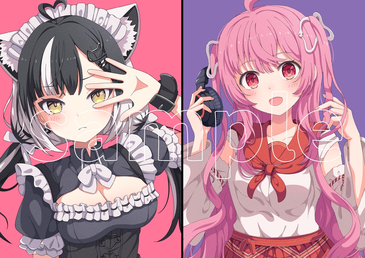 アニメ調のイラスト描きます 修正無しのサービス価格プラン♪ イメージ8