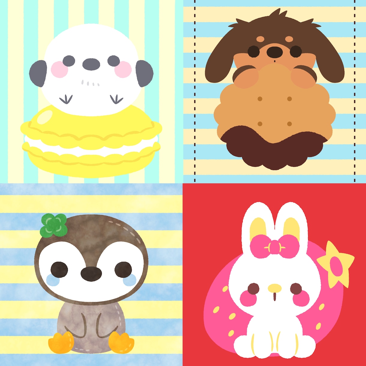 ゆるいイラストを描きます 幼稚園、老人ホーム、病院、知育アプリにも！ イメージ2
