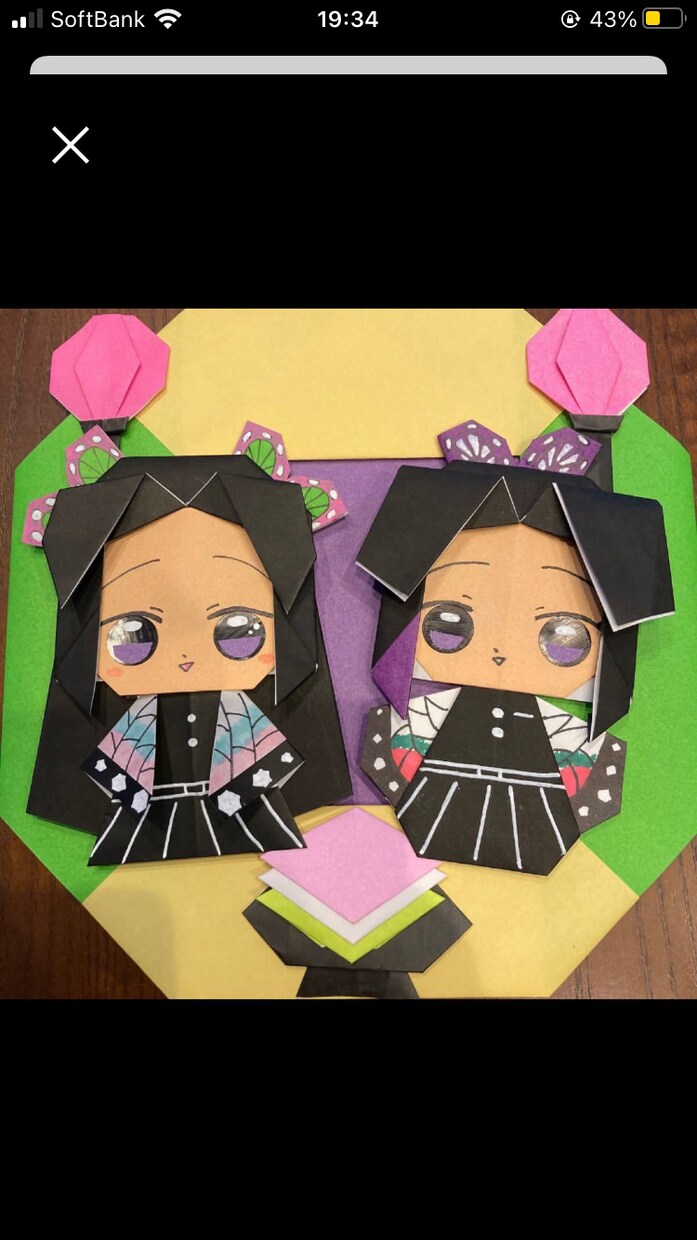 鬼のキャラクターを折り紙で折ります 喜んでもらえるようお一つずつ丁寧に仕上げます。 イメージ4