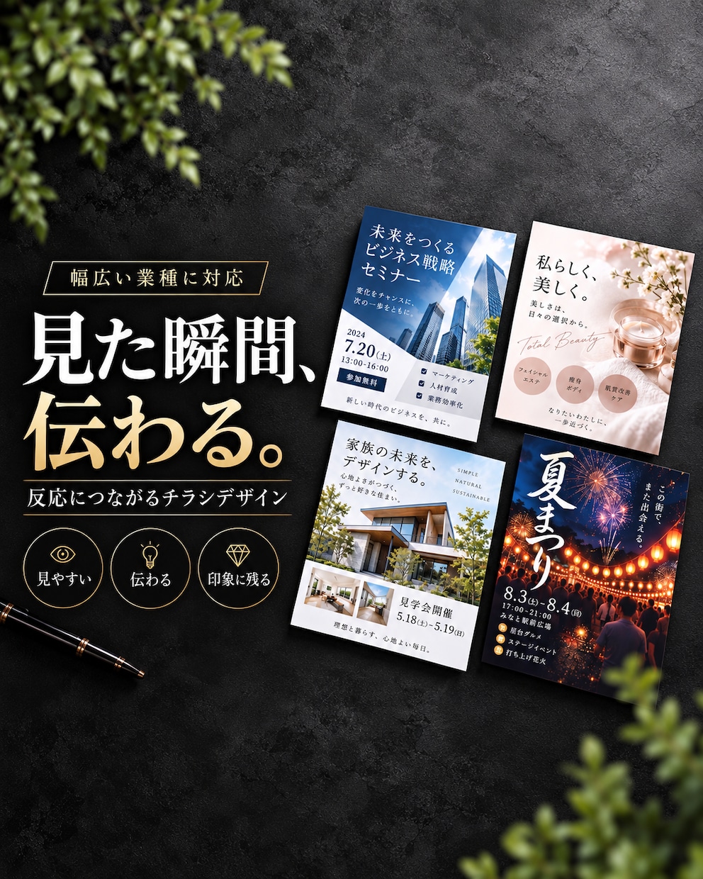 販売経験を活かし伝わるチラシを制作します 販売取引1,600件｜見た瞬間に惹き付ける情報設計を一枚に イメージ1