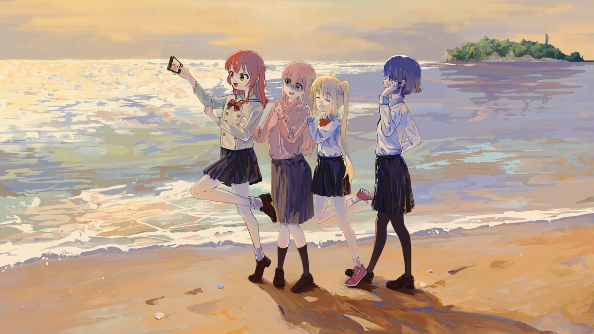 美しい雰囲気を差し上げます 背景だけじゃなくて、キャラと背景を組み合わせて描くことです。 イメージ2
