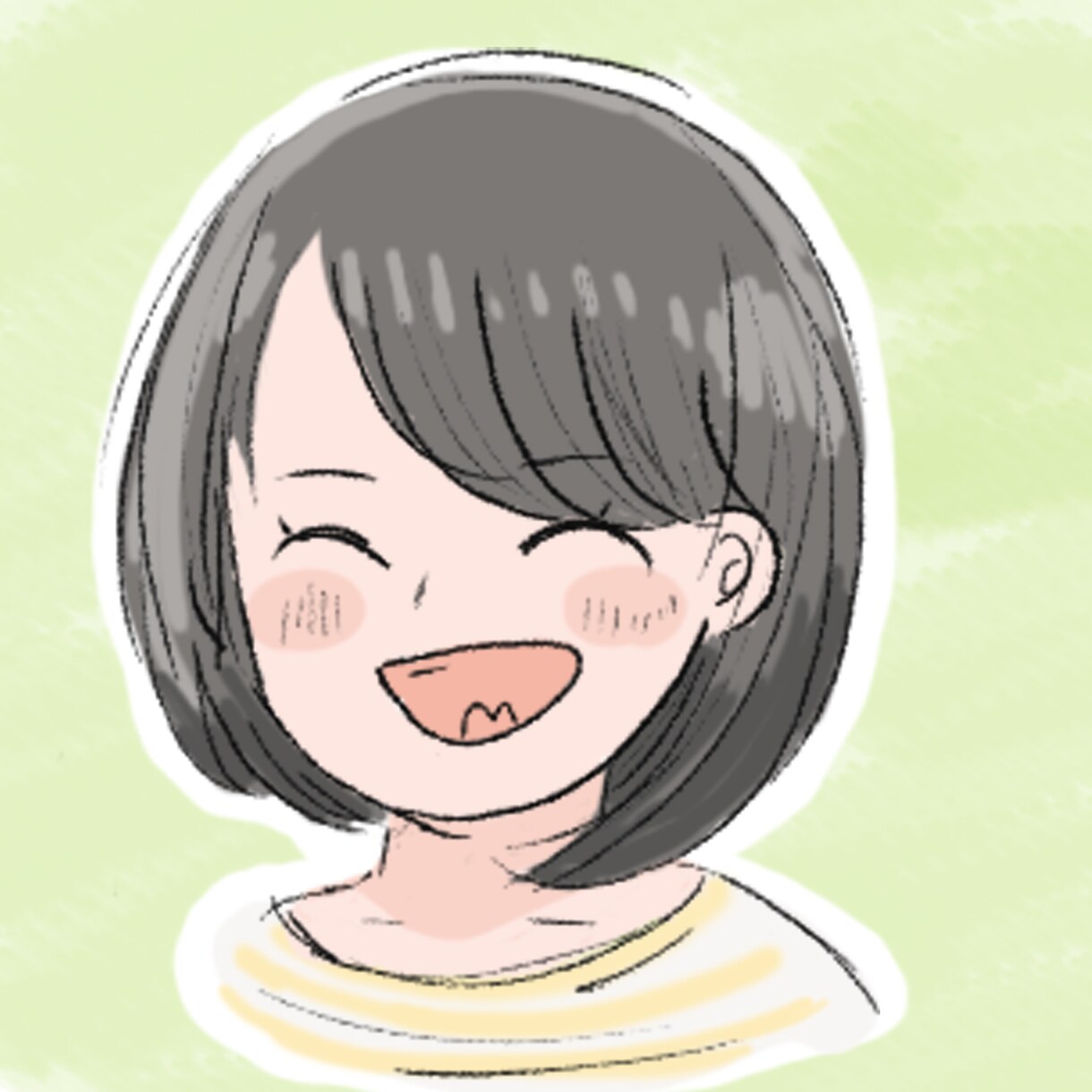 可愛くてポップなアイコンを作成いたします あなたのプロフィールを明るいタッチのイラストで彩ります！ イメージ2
