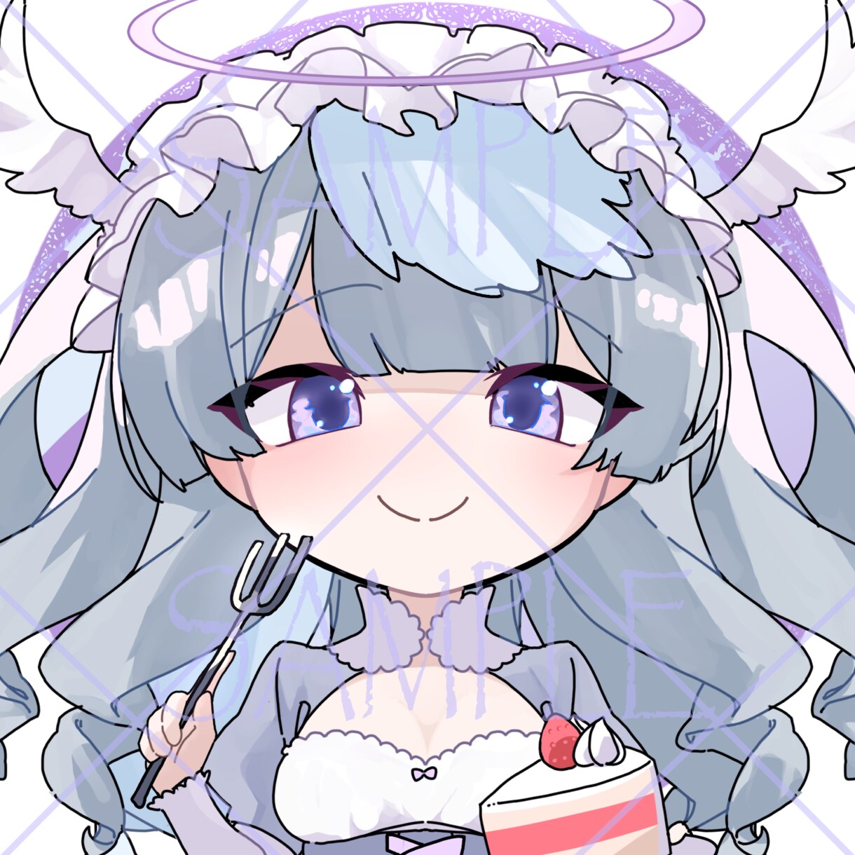 即納　かわいいSNSアイコン制作します ぱっちりおめめが印象的なかわいいイラストが得意です！ イメージ3