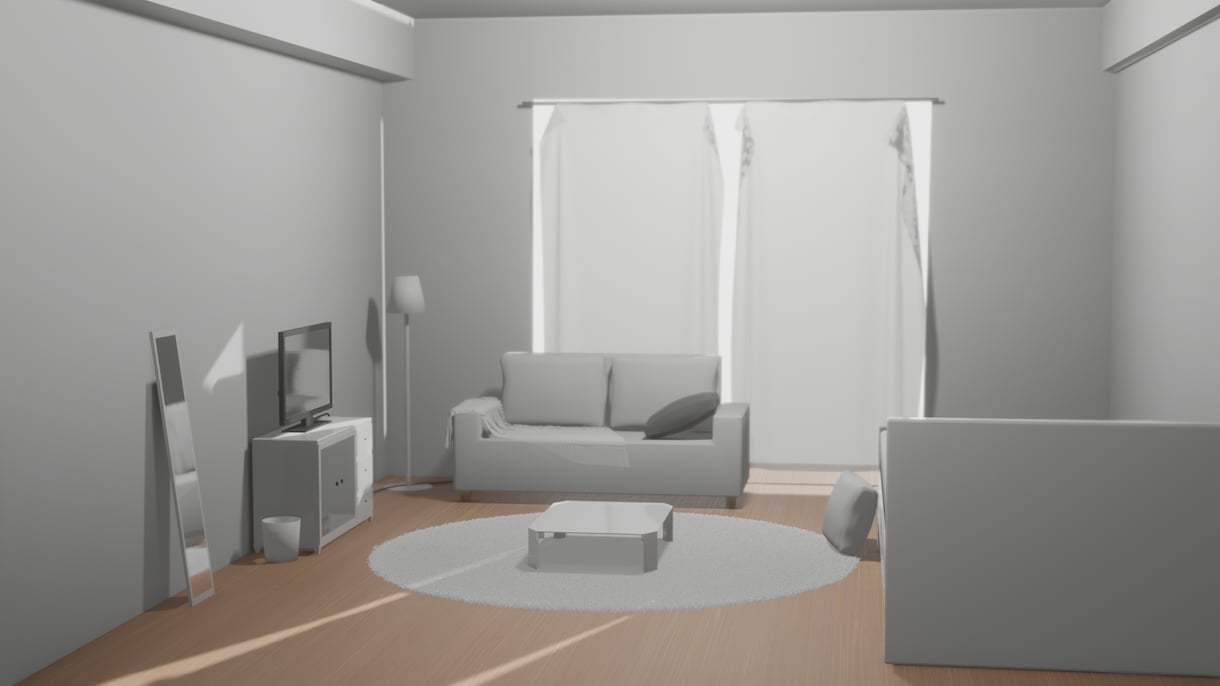 3DCGでインテリア制作いたします 部屋、家具を3DCG制作し部屋のイメージを制作いたします。 イメージ1