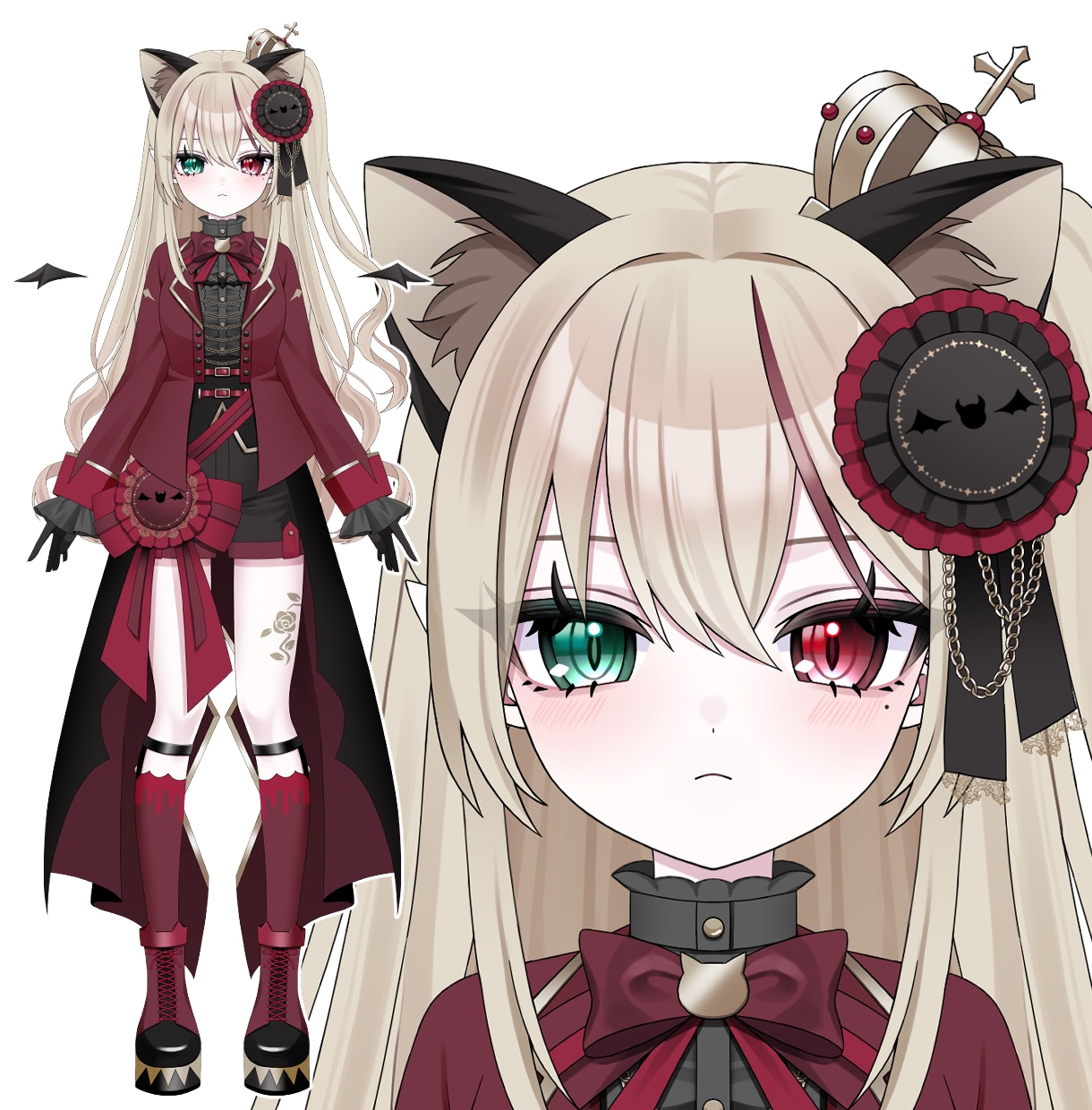 Vtuberキャラデザ～モデリング全て制作します キャラデザ・イラストのみ、配信画面、三面図等のご依頼も可能。 イメージ5