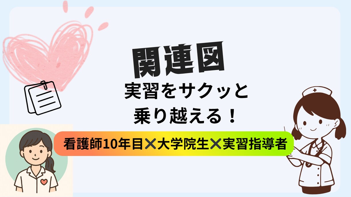 関連図を“わかりやすく整理”します 大学院生ナースが解説！NANDA・病態関連図も対応 イメージ1