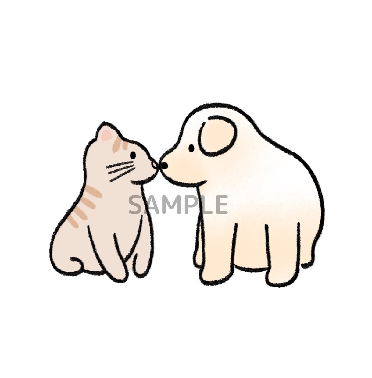 SNSや挿絵にも使える動物イラストを作成します ペット関連の会社様やドッグサロン様のグッズにも◎ イメージ7