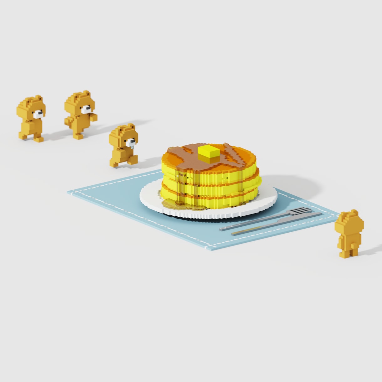 商用利用可■□３Dドット絵イラストを制作します 一風変わった、かわいい３Dドット絵を制作いたします イメージ2