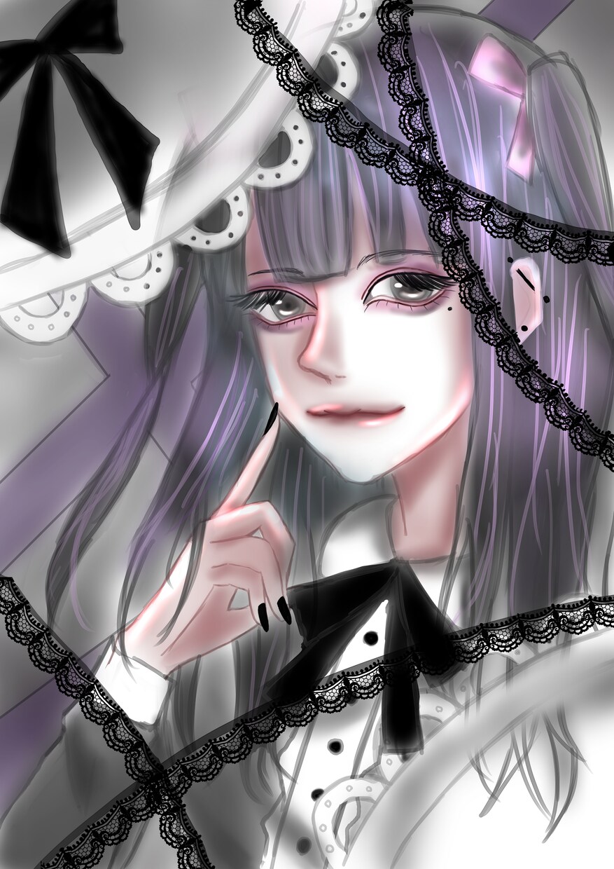 地雷の女の子をテーマに描いてます 地雷系を意識してるので地雷系がお好きな方ぜひ イメージ1