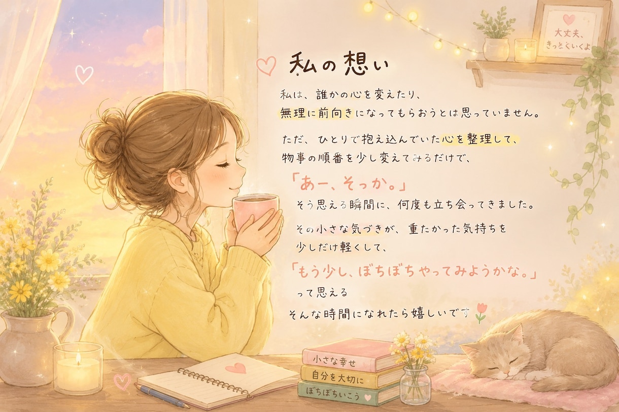 ひとりぼっちのこころをほぐします 絡みついた重たい心も、一緒にぼちぼちほどいていこ イメージ2