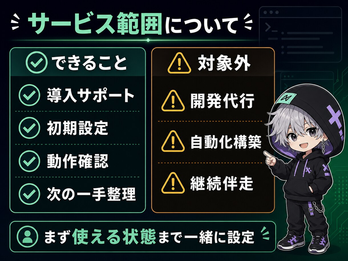 初心者歓迎！ClaudeCode導入支援します ClaudeCode/Codexを画面共有で導入 イメージ3