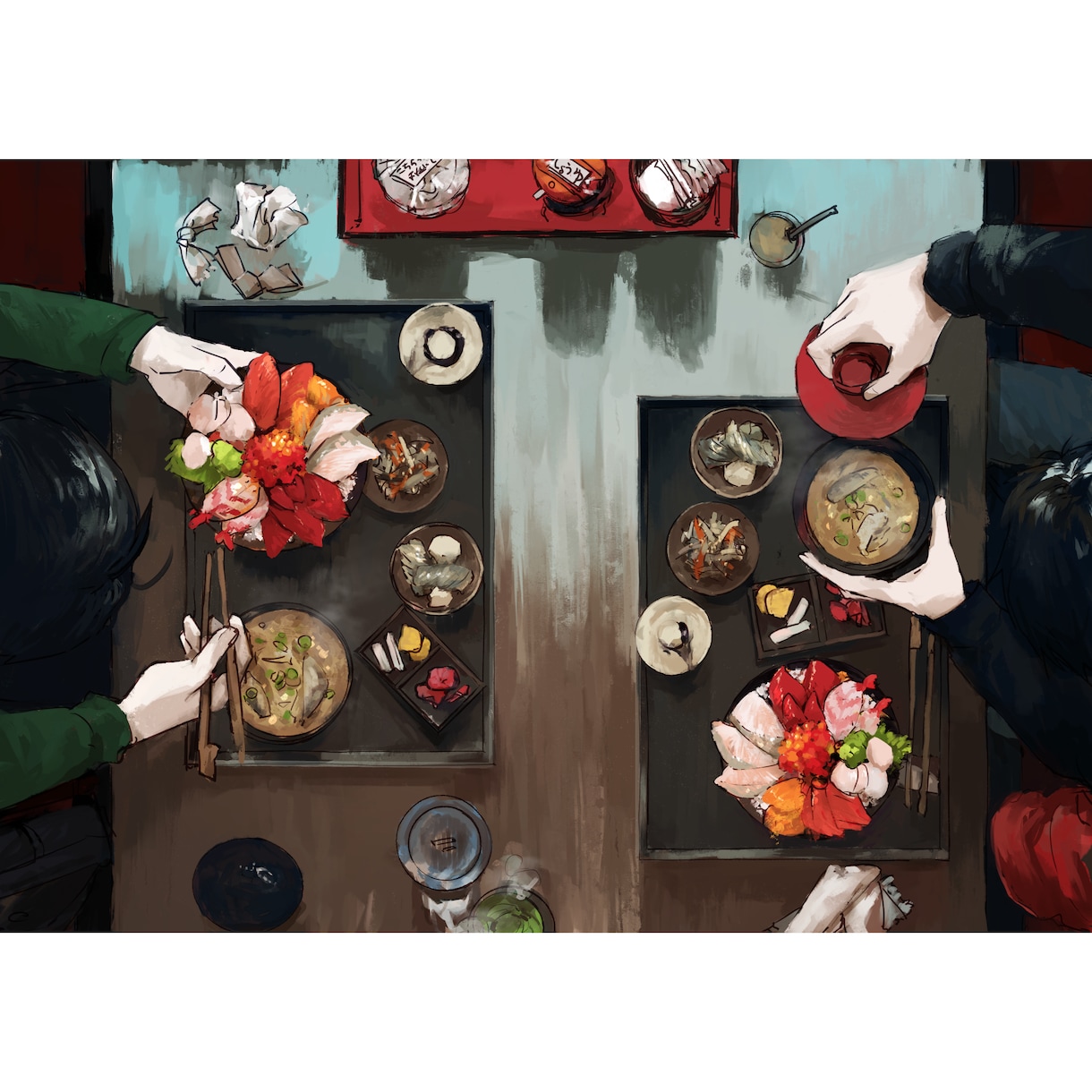 雰囲気のある一枚絵を描きます キャラクターが「そこに居る」ような絵を作成します。 イメージ2