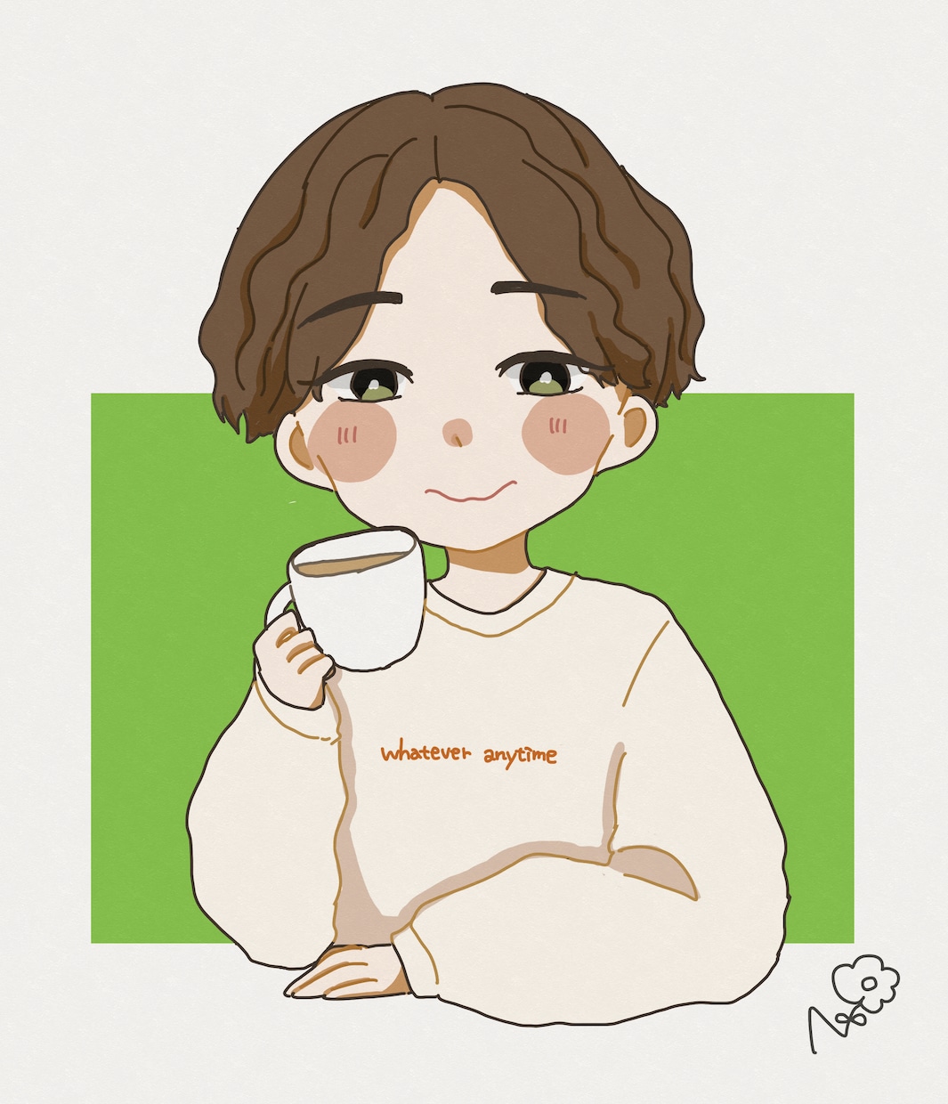 似顔絵又はイメージ画を描きます 【ゆるイラスト似顔絵】かわいいアイコンにできちゃい イメージ2