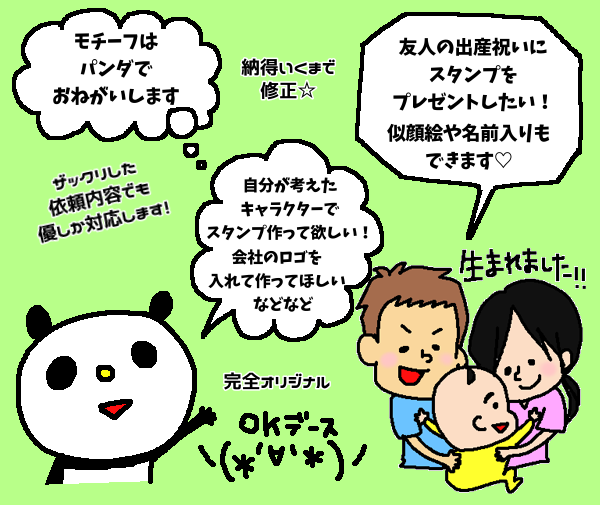 オリジナルのLINEスタンプ作ります オリジナルのスタンプを作成したいけど出来ない方 イメージ3