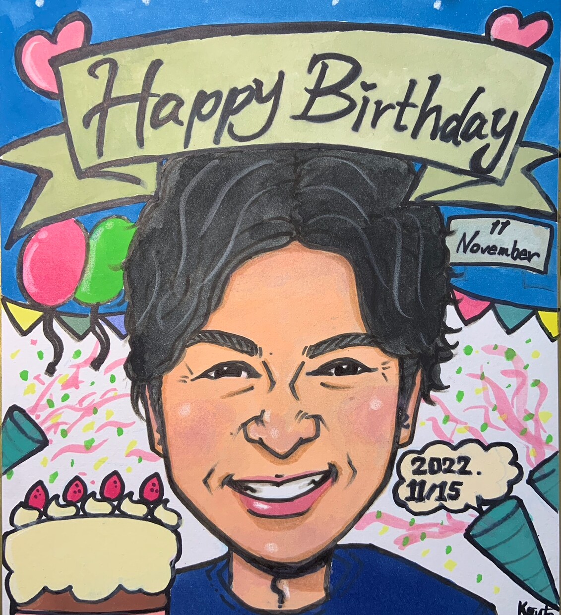 記念日・祝いごとのプレゼント似顔絵を描きます 大切な方への特別なプレゼントをいかがですか イメージ1