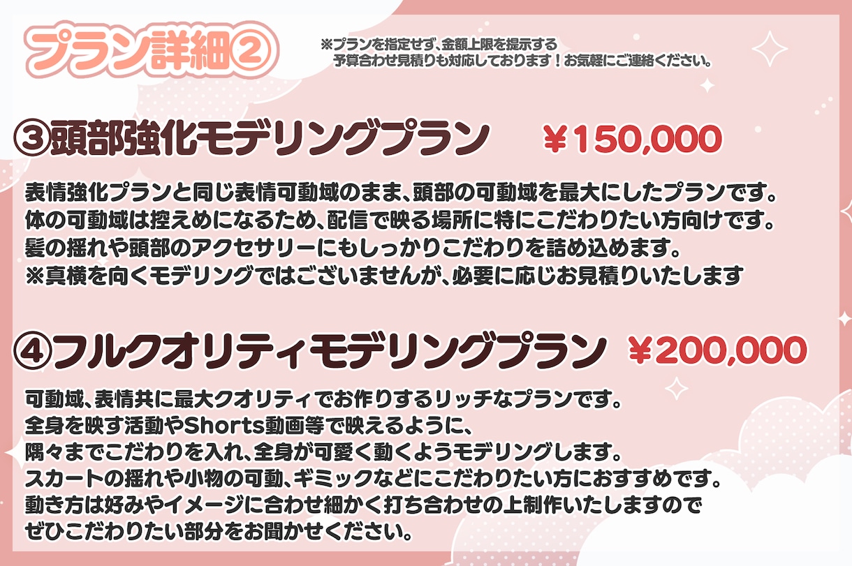 高クオリティLive2Dモデリング承ります よく動くのに使いやすい！破綻しない！高品質モデルを予算内で。 イメージ3