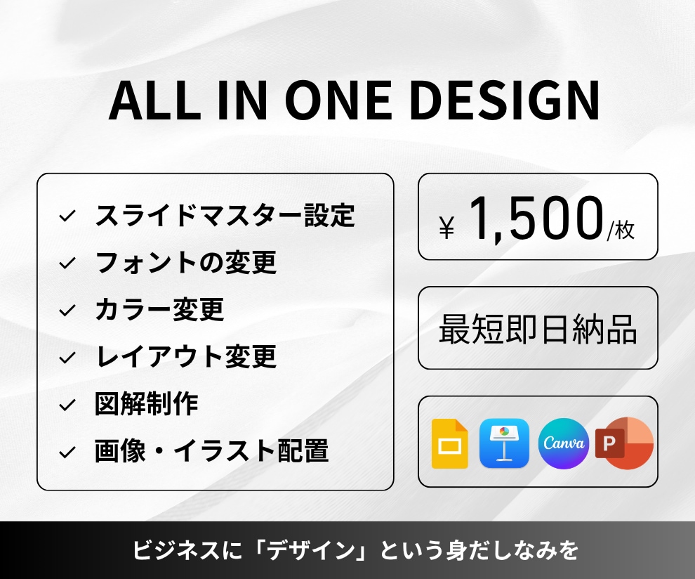パワポのスライド作成/リデザインします プレゼン/営業資料の制作をプロに任せてみませんか？ イメージ1