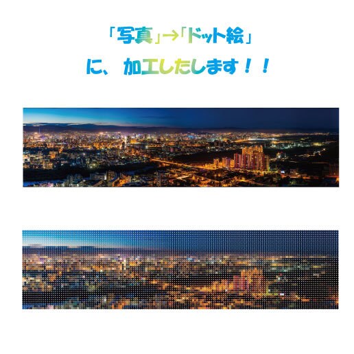 ニート】写真をドット絵柄に加工致します 写真をボヤかす際、ドットでオシャレにしよう！ イメージ1