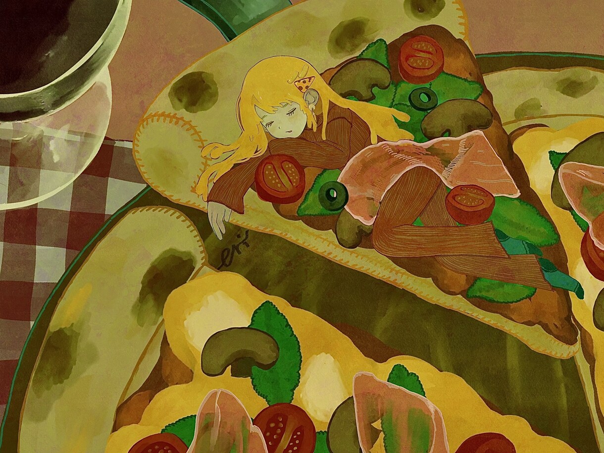 可愛いくて暖かいイラストを提供します 食べ物、飲み物などをモチーフにした女の子のイラストを描きます イメージ10
