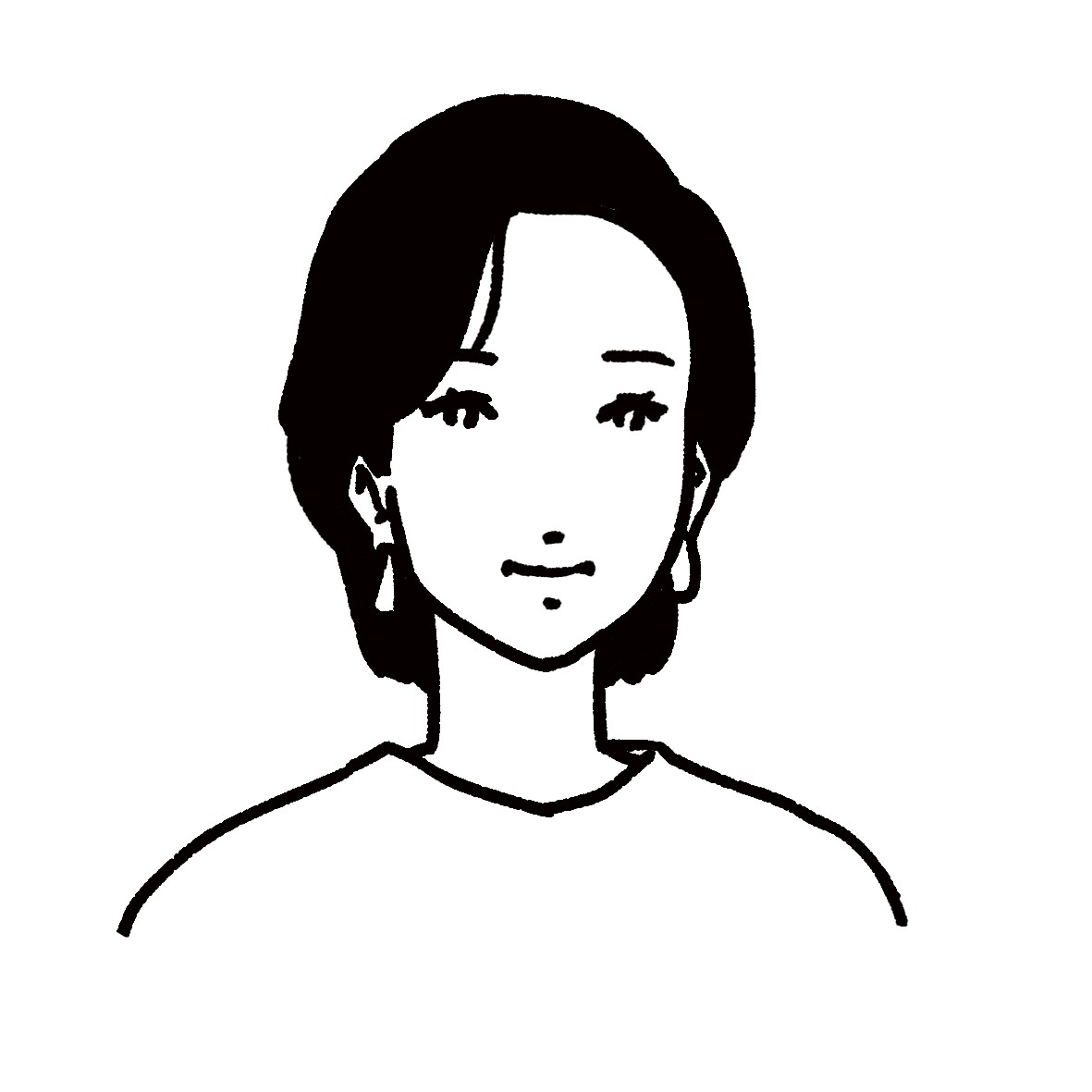 線画でスタイリッシュなイラストを描きます 名刺のワンポイントやSNSのアイコンに最適！ イメージ2