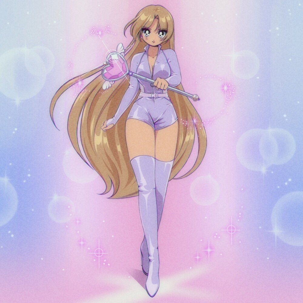 90年代アニメ風イラストを制作します 90年代アニメ風で海外で高評価をいただきました！ イメージ4