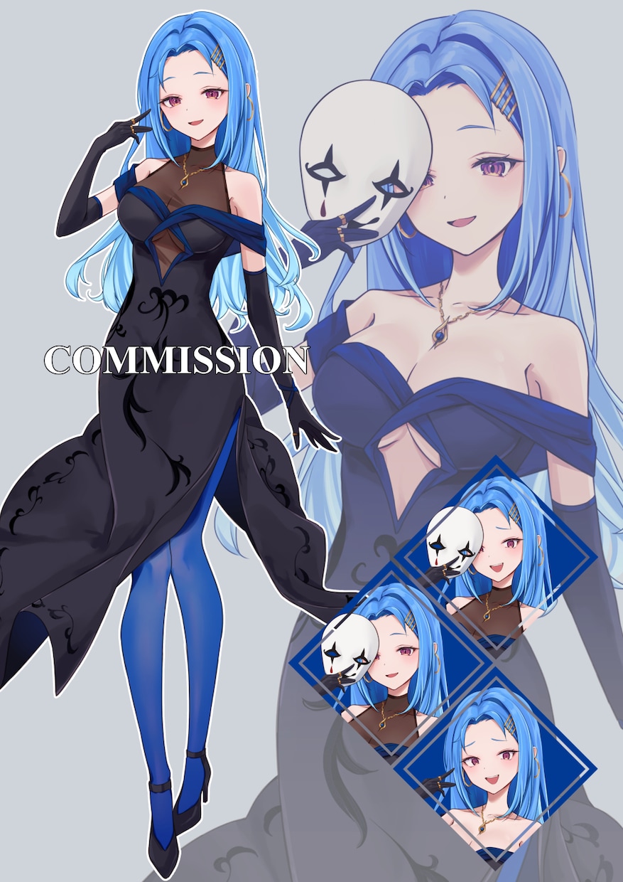 立ち絵やキャラデザ・衣装デザイン致します 配信やSNSで利用できる可愛い立ち絵を制作します イメージ6