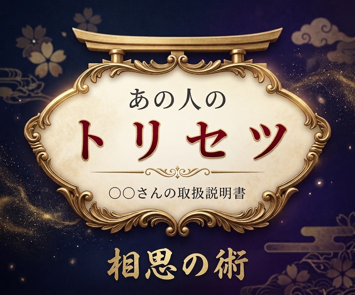 あの人のトリセツ＆攻略法を完全伝授いたします あの人の本音と接し方がわかる、秘密の取扱説明書 イメージ1