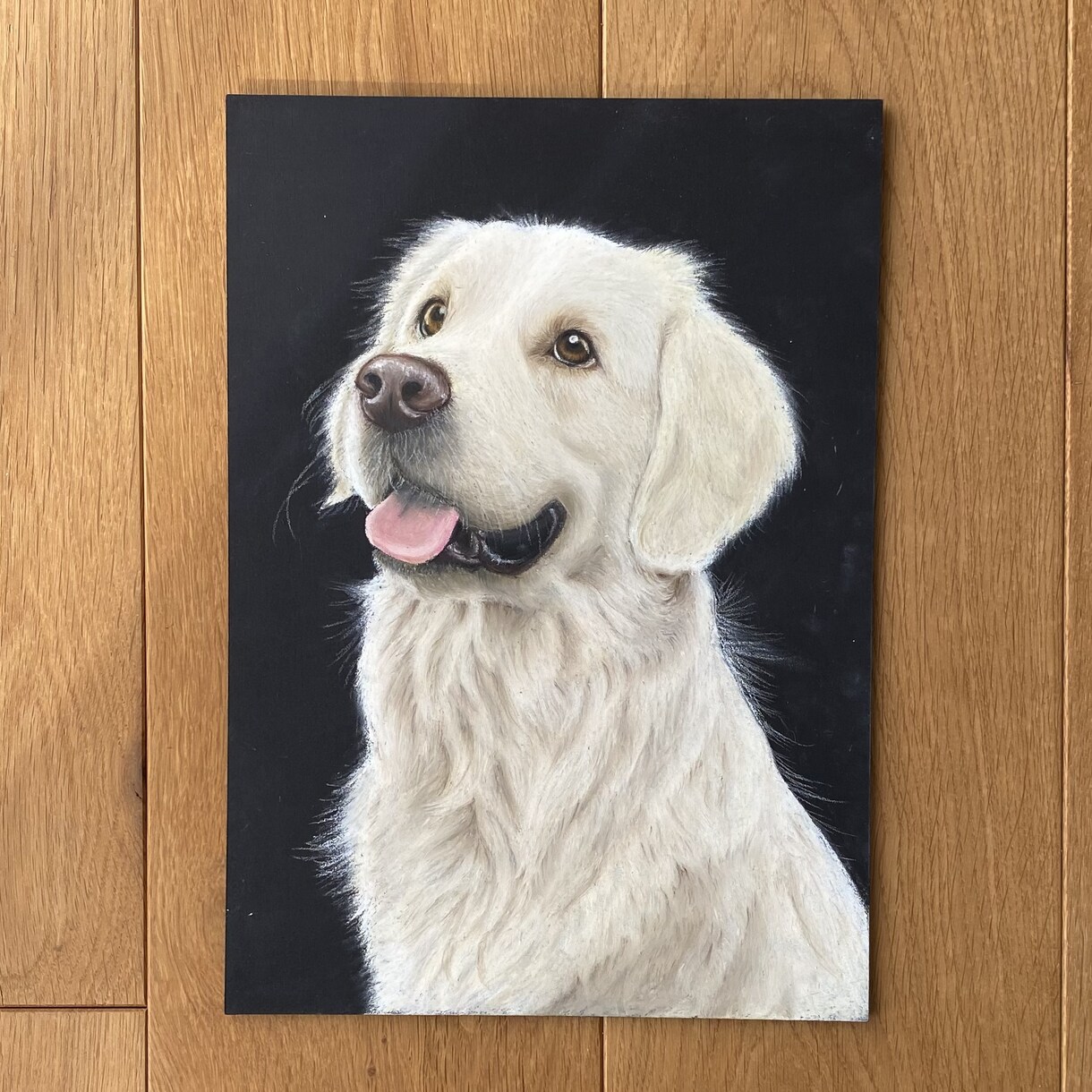 チョークアートで愛犬の似顔絵描きます ★手描きで一枚一枚丁寧に仕上げます★ イメージ8