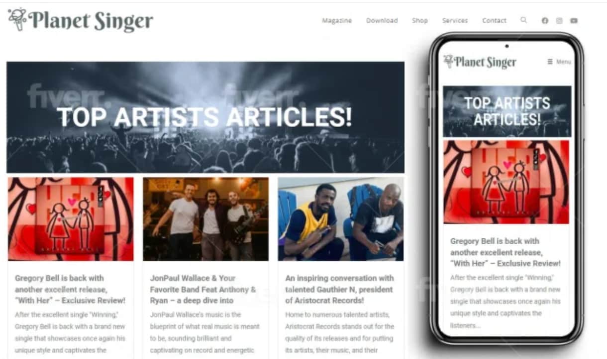 あなたの音楽を世界中の雑誌マガジンで宣伝します 音楽専門雑誌に掲載してグローバルな舞台で注目を集めましょう。 イメージ2