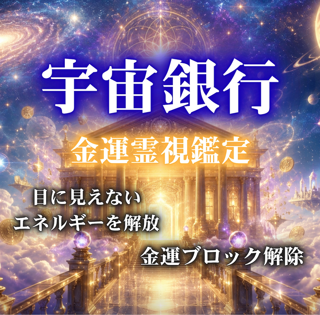 宇宙銀行の残高霊視｜即日鑑定します 眠っていた徳の残高を解放し金運の流れを一気に開く イメージ1