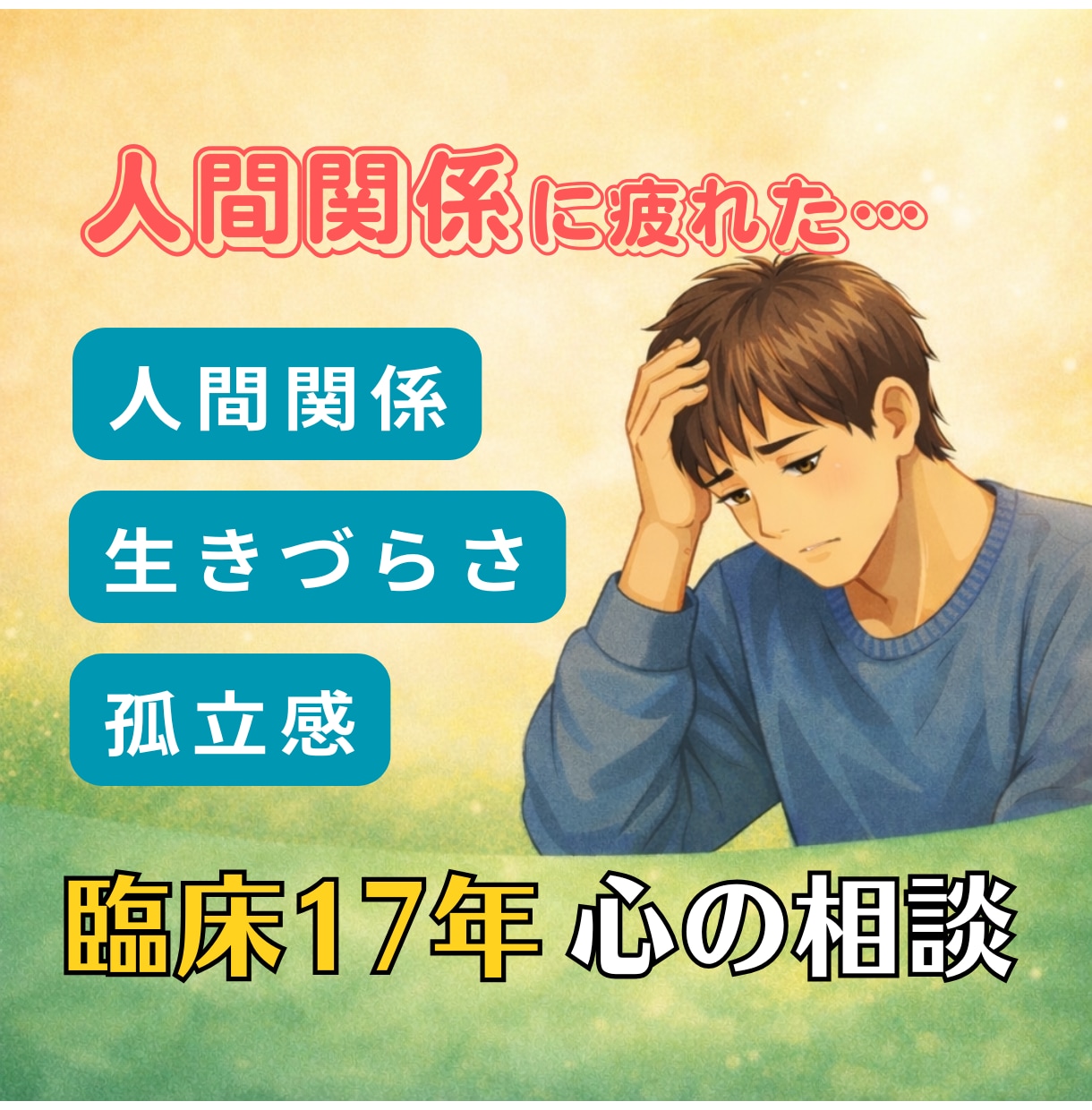 生きづらさ・人間関係の疲れ…安心して話せます ここにいていい場所|臨床17年の心の相談 イメージ1