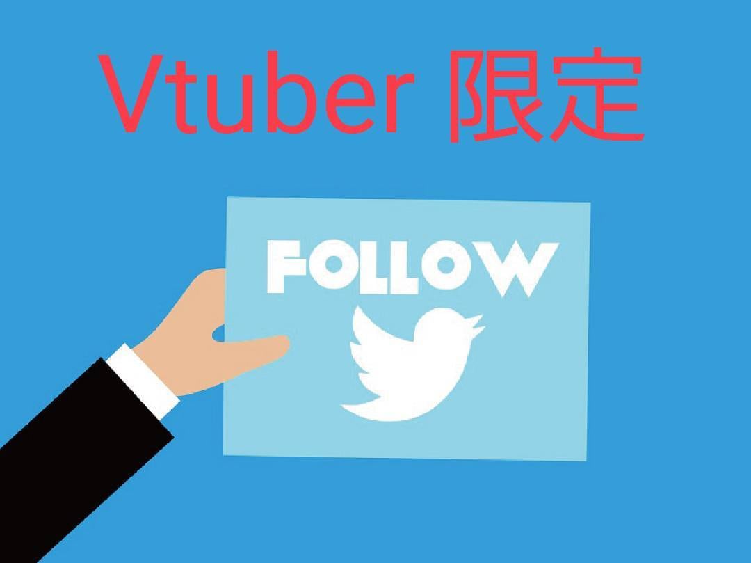 Vtuber限定・Twitterフォロワ増やします 継続的にフォロワーを増やしたい方必見 イメージ1