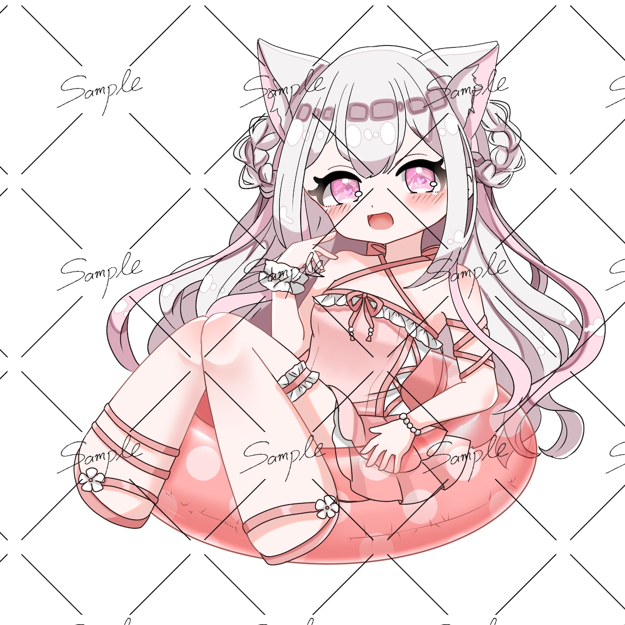 デフォルメ水着量産イラストます 初めてでもご依頼しやすい量産イラストです！ イメージ5