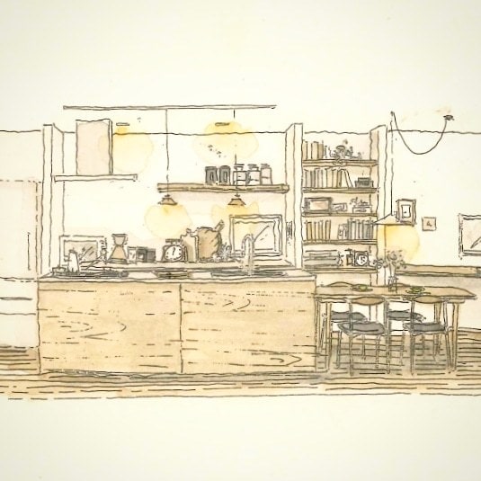 手描きでパースを作成いたします 内観、外観パースを柔らかいタッチで表現します。 イメージ7