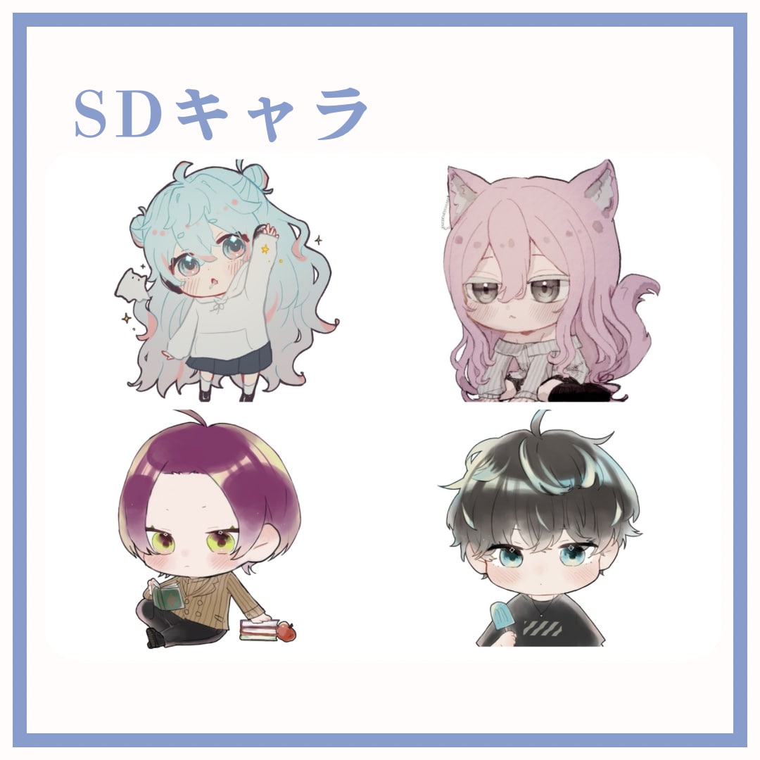 透明感のある立ち絵制作します 【Vtuber・IRIAM・配信者・TRPG向け】 イメージ5